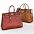 Luxury Heritage: Hermes Birkin Handbags 3D model small image 1