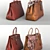 Luxury Heritage: Hermes Birkin Handbags 3D model small image 2