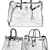 Luxury Heritage: Hermes Birkin Handbags 3D model small image 3