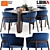 Elegant Pince Chair & Break Table by Gebr. Thonet Vienna & LEMA 3D model small image 1