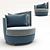 Elegant LeComfort Armchair 3D model small image 1