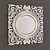 Custom Carved Frame Mirror - 500x470mm 3D model small image 2