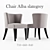 Elegant Alba Slategrey Chair 3D model small image 1