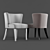 Elegant Alba Slategrey Chair 3D model small image 2