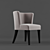 Elegant Alba Slategrey Chair 3D model small image 3