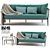 Modern B&B Italia Sofa Erica 3D model small image 1