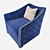 Modern Pier Armchair - Stylish Milano Home Concept 3D model small image 2