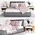 Modern Scandinavian Bedroom Set 3D model small image 1