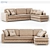 Elegant Timeless Sofa 3D model small image 1