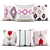 Elegant Embroidered Accent Pillows 3D model small image 1