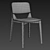 Elegant Leaf Dining Chair 3D model small image 2