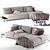 Modern Italian Ditre Sofa 3D model small image 1