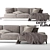 Modern Italian Ditre Sofa 3D model small image 2