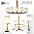 Officina Luce Flaire Lighting Set 3D model small image 1