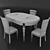 Title: Classic Italian Design Table Set - Nike Avorio 3D model small image 3