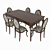 Italian Classical Table Set: Giorgio Casa- Memorie Venezia 3D model small image 1