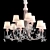 Elegant Mia Chandelier: Italian Craftsmanship 3D model small image 1