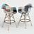 Patchwork Eames Style Chair: Modern Twist 3D model small image 2