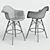 Patchwork Eames Style Chair: Modern Twist 3D model small image 3