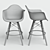 Modern Eames-Style DAW Bar Chair 3D model small image 2