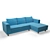 Modern Corner Sofa 3D model small image 1