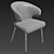 Elegant Aston Little Armchair 3D model small image 3