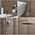 Ravak Pivot Shower & Chrome Toilet Set 3D model small image 3