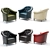 Chambery Leather Armchair: Elegant & Detailed 3D model small image 2