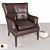 Elegant Leather Armchair by PB 3D model small image 1