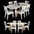 Italian Classic Table and Chair 3D model small image 1