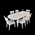 Italian Classic Table and Chair 3D model small image 3