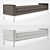 Italian Fabric Bench: 2011 Design 3D model small image 1