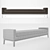 Italian Fabric Bench: 2011 Design 3D model small image 2