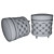 Arredo Classic Pouf - Timeless Elegance for Your Space 3D model small image 2