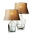 Elegant Clift Glass Table Lamps 3D model small image 1