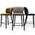 Elegant Minotti Aston Counter Stool 3D model small image 1