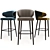 Sleek Minotti Aston Stool 3D model small image 1