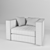 Pillopipe Inspired Armchair: Modern Comfort 3D model small image 3