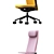 Vitra Pacific High: Stylish and Ergonomic Office Chair 3D model small image 2