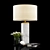 Minimalist Square Marble Table Lamp 3D model small image 1