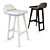 Stylish OKHA NANCY Barstool: Sleek Design and Comfortable Seating 3D model small image 2