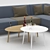 Modern Portland Collection: Sofa, Chaise Lounge & Zoe Tables 3D model small image 3