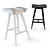 Modern OKHA NEO Barstool 3D model small image 2