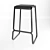 Bolt Bar Stool: Sleek Italian Design 3D model small image 1