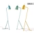 GRIG Metal Floor Lamp with Colorful Options - Ø 15.5 cm x 140 cm 3D model small image 1