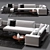 Poliform Mondrian Sofa: Sleek and Modern Furnishing 3D model small image 2