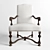 Elegant Eichholtz Chair: Francois 3D model small image 2