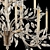 Elegant Crystal Laurel Chandelier 3D model small image 3