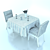 Adjustable Table and Chair Set 3D model small image 2