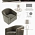 Elegant Tulip Set: Stylish Seating for Small Spaces 3D model small image 2